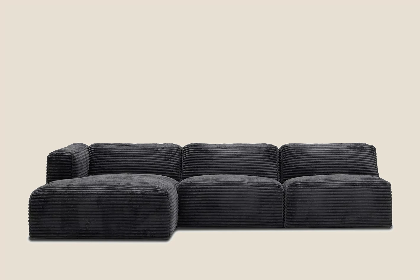 Moved XL U-Shape Sofa Black